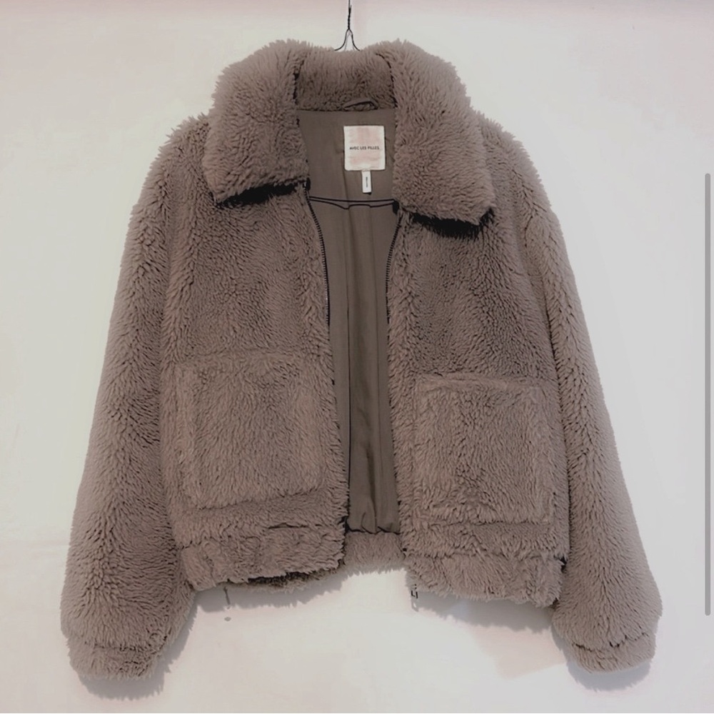 Avec Les Filles Teddy Bomber Jacket